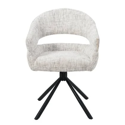 DÉJA Living - Eetkamerstoel Greige Draaibaa - Zoë - Set van 2