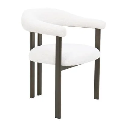 DÉJA Living - Eetkamerstoel - Stof - Beige|Brons - Odense - Set van 2