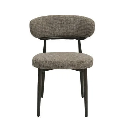 DÉJA Living - Eetkamerstoel Taupe|Brons - Milan - Set van 2