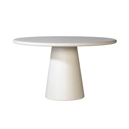 DÉJA Living - Eettafel Rond - Beige Eco Composiet - 130cm - Brunn