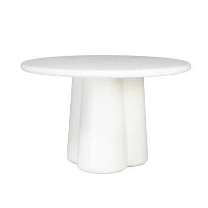 DÉJA Living - Eettafel Wit Eco Composiet - 120x120x77cm - Viga