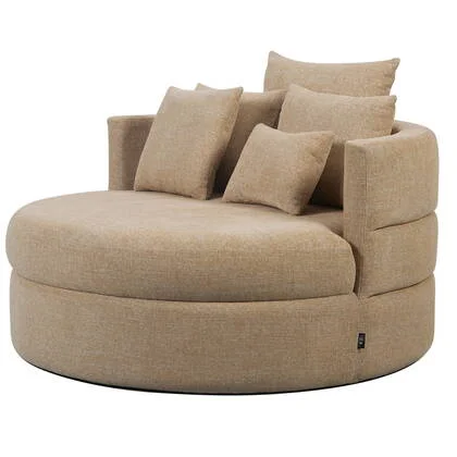 DÉJA Living - Loveseat Taupe Stof - 124x124x84cm - Miles