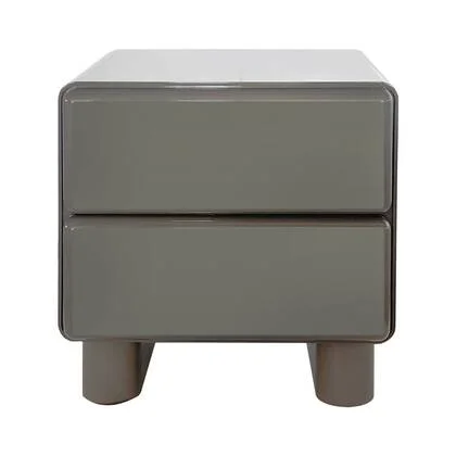 DÉJA Living - Nachtkastje Glossy Kaki Groen - 57x43x57cm - Sauda