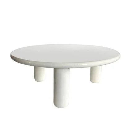 DÉJA Living - Salontafel Crème Glossy MDF - 90x90x35cm - Jelsa