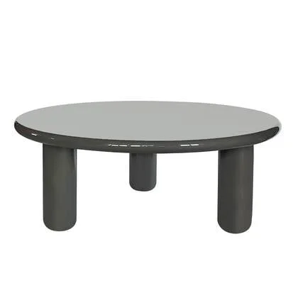 DÉJA Living - Salontafel Kaki Groen Glossy MDF - 90x90x35cm - Jelsa