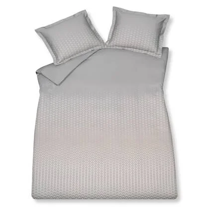 Dekbedovertrek Meditate Grey | 240 x 200|220 cm | Grijs | Satijnkatoen