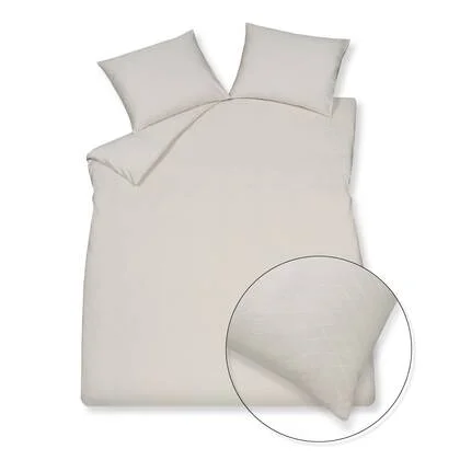 Dekbedovertrek Purity Monaco Cream Tan | 200 x 200|220 cm | Ivoor