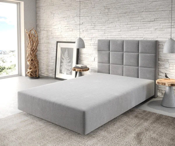 DELIFE Boxspring-frame Dream-Fine 120x200 microvezel grijs