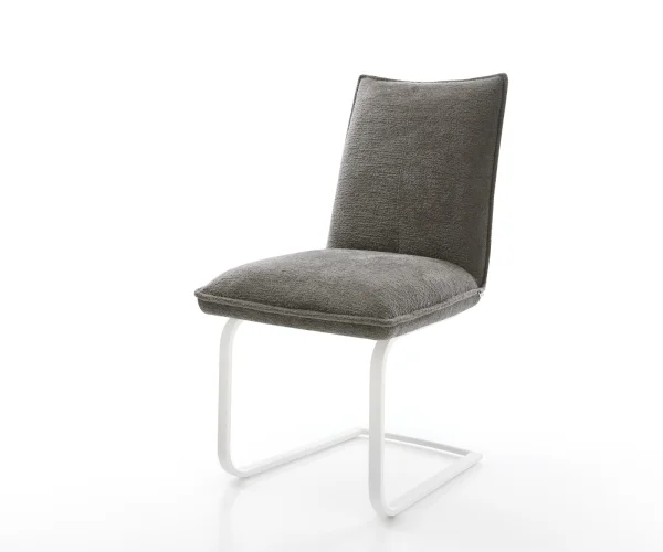 DELIFE Sledemodel Lelio-Flex bouclé zacht mud sledemodel vlak wit pocketveer kern