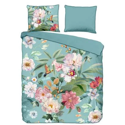 Descanso Dekbedovertrek Biologische Katoen Satijn Fungi - multi