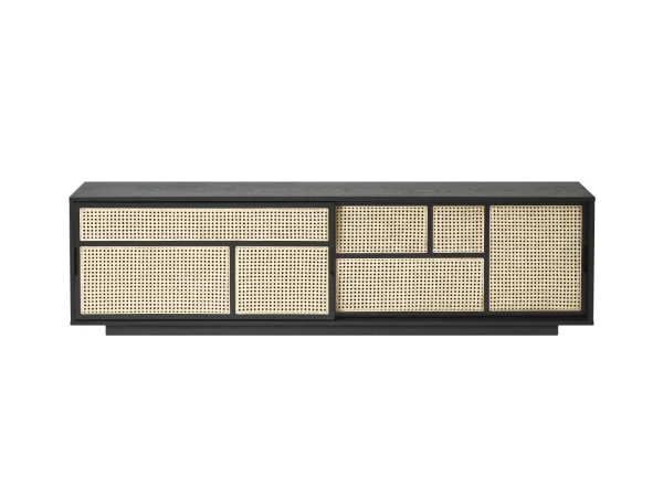 Design House Stockholm AIR Sideboard low  - black/cane