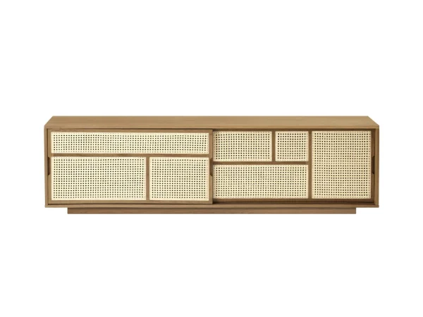 Design House Stockholm AIR Sideboard low  - eiken/cane