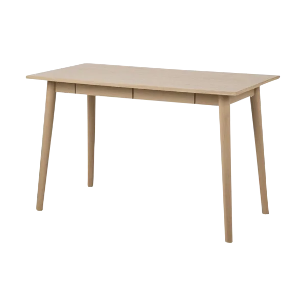 Dex houten bureau naturel - Met twee lades - 120 x 60 cm