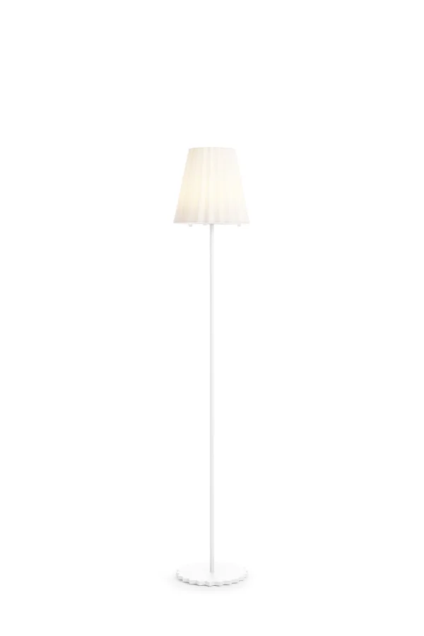 Diabla Plisy Up Outdoor Draagbare Vloerlamp - white