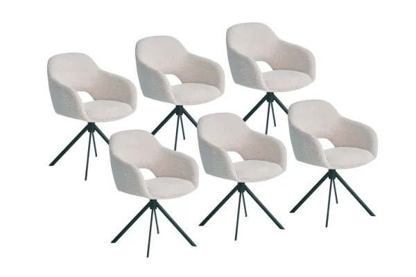 DMO collection Bento eetkamerstoel set van 6 stuks