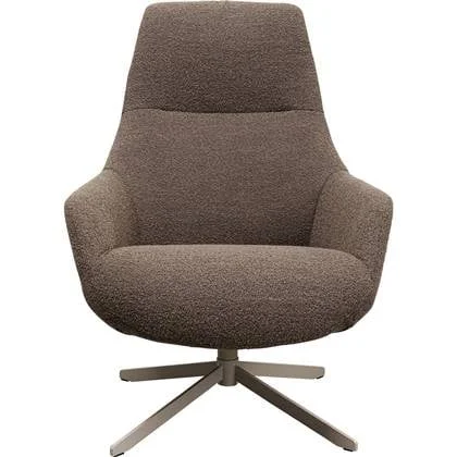 Draaifauteuil Mimi bruin Kare Design