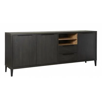 Dressoir Zwanenburg - Antraciet|Zwart - MDF