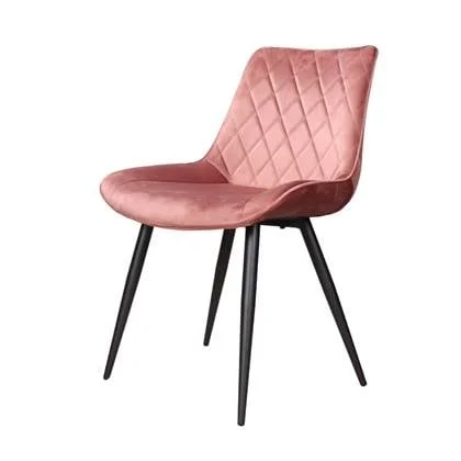 DS4U Benito 3.0 eetkamerstoel velours - roze