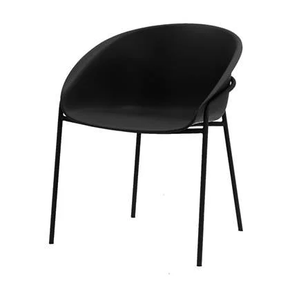 DS4U - Ella kunststof eetkamerstoel - zwart