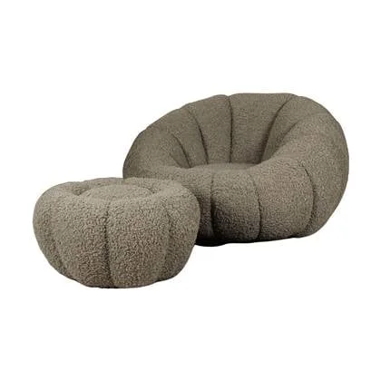 DS4U Olivia DLX fauteuil teddy - groen