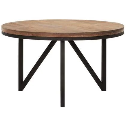 DTP Home Coffee table Odeon round medium,35xØ60 cm, recycled teakwood