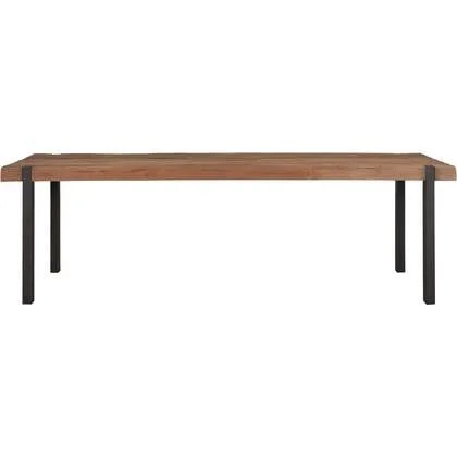 DTP Home Dining table Beam,78x225x100 cm, 8 cm recycled teakwood top
