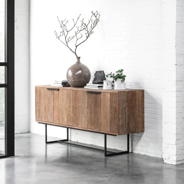 DTP Home Dressoir Odeon Teakhout, 185cm - Bruin