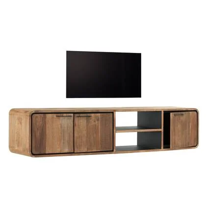 DTP Home Hanging TV stand Evo medium, 3 doors, 2 open racks,40x185x...