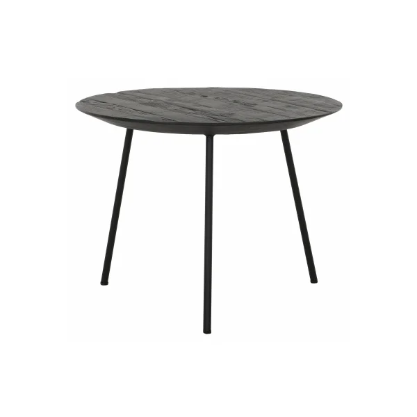 DTP Home Salontafel Jupiter Teakhout - Zwart - Rond