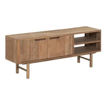 DTP Home TV stand Bliss No.2 small, 2 doors, 2 open racks,50x130x35...