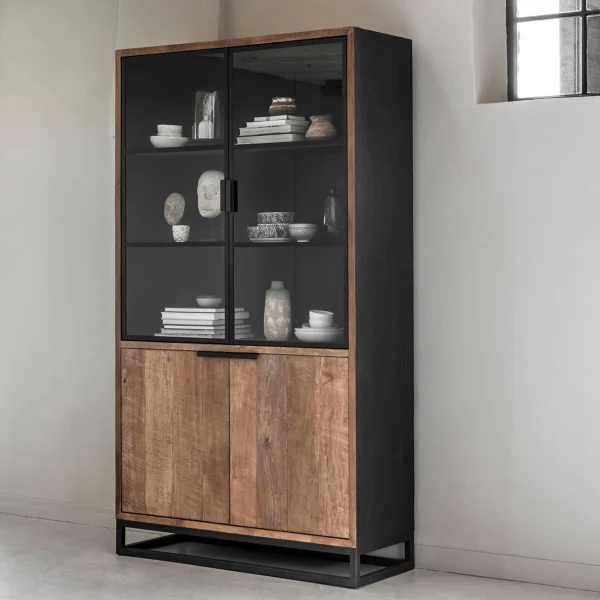 DTP Home Vitrinekast Cosmo Teakhout, 215 x 120cm - Naturel