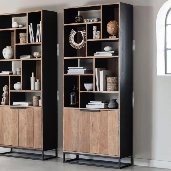 DTP Home Wandkast Cosmo Teakhout, 215 x 90cm - Naturel