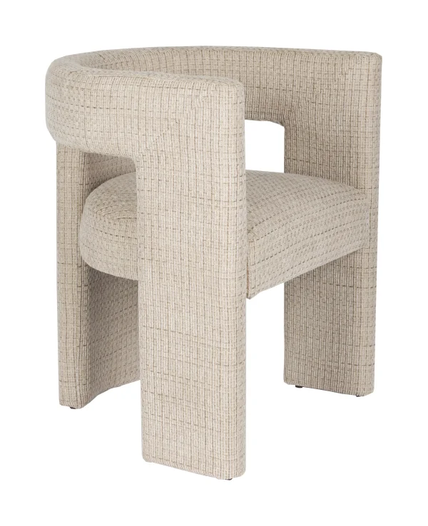 Dutchbone Eetkamerstoel Medina Geweven stof - Beige