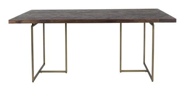 Dutchbone Eettafel Class Antique Brass, 180 x 90cm - Hout