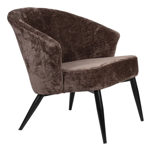 Dutchbone Fauteuil Georgia Chenille - Paars