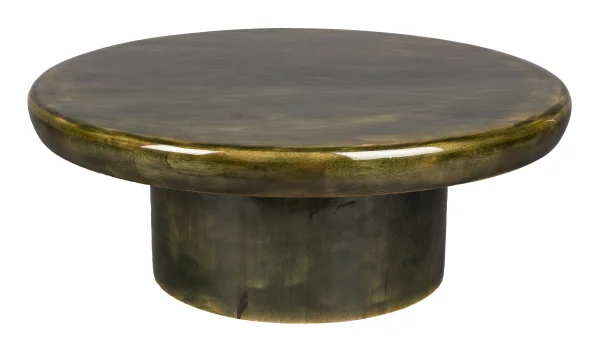 Dutchbone Ronde Salontafel Mush Mangohout, 60cm - Groen