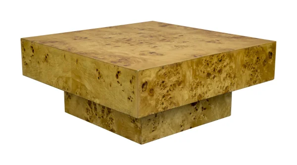 Dutchbone Salontafel Quinn Eucalyptushout, 90 x 90cm - Bruin - Vierkant