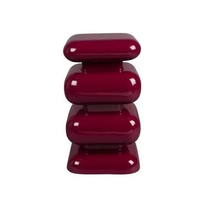 Dutchbone Stubby Bijzettafel Bordeauxrood