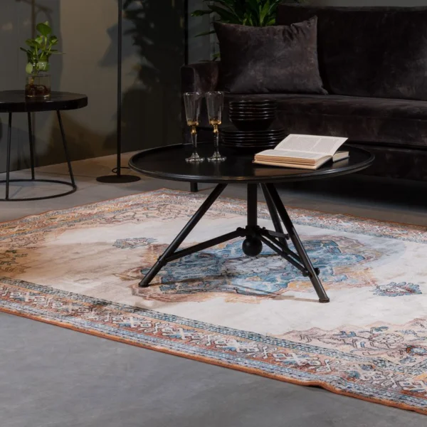 Dutchbone Vloerkleed Mahal 200 x 300cm - Blue/Brick