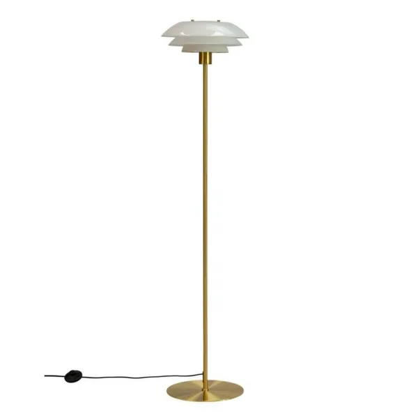 Dyberg Larsen - DL31 Vloerlamp Opal/Brass DybergLarsen