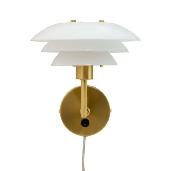 DybergLarsen - DL20 Wandlamp Opal/Brass