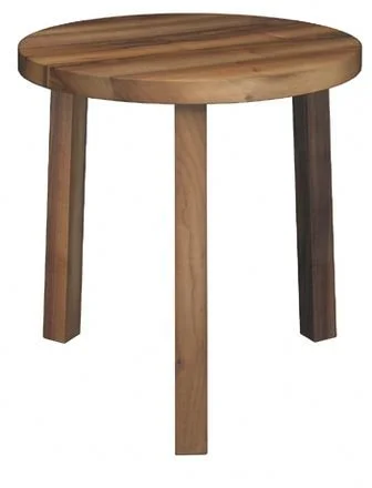 E15 PA03 Alex bijzettafel - notenhout - Ø 49 cm