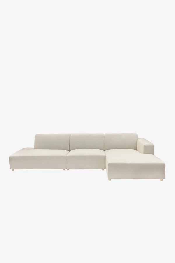 Earl 4-zits bank chaise longue rechts otto longue links shitake