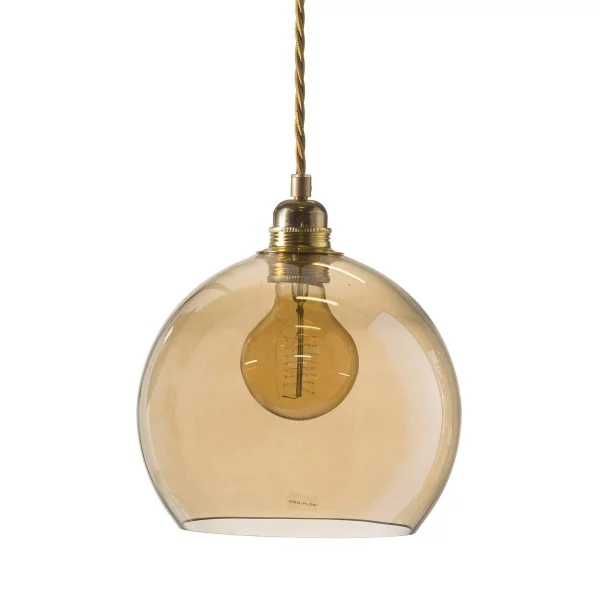 EBB & FLOW Rowan hanglamp M, Ø 22 cm. golden smoke