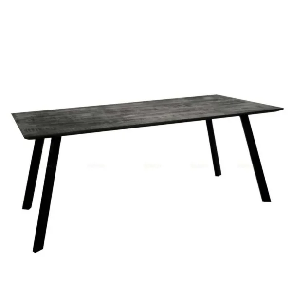 Eettafel Berlin rechthoekig Zwart - 160 cm