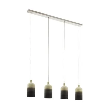 EGLO Azbarren Hanglamp - E27 - 119.5 cm - Beige|Grijs