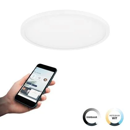 EGLO connect.z Sarsina-Z Plafondlamp - Ø 45 cm - Wit - Dimbaar