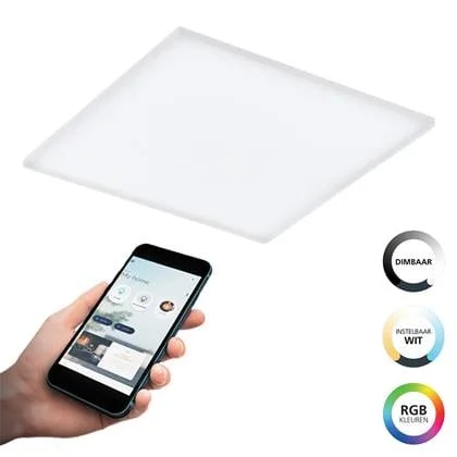 EGLO connect.z Turcona-Z Smart Plafondlamp - 60 cm - Wit - RGB