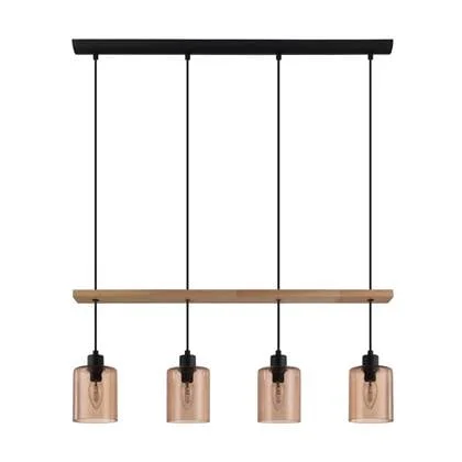 EGLO Coolmont Hanglamp - E14 - Ø 40.0 cm - Zwart;Bruin