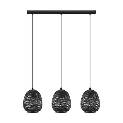 EGLO Dembleby 1 - Hanglamp - E27 - 90 cm - Zwart